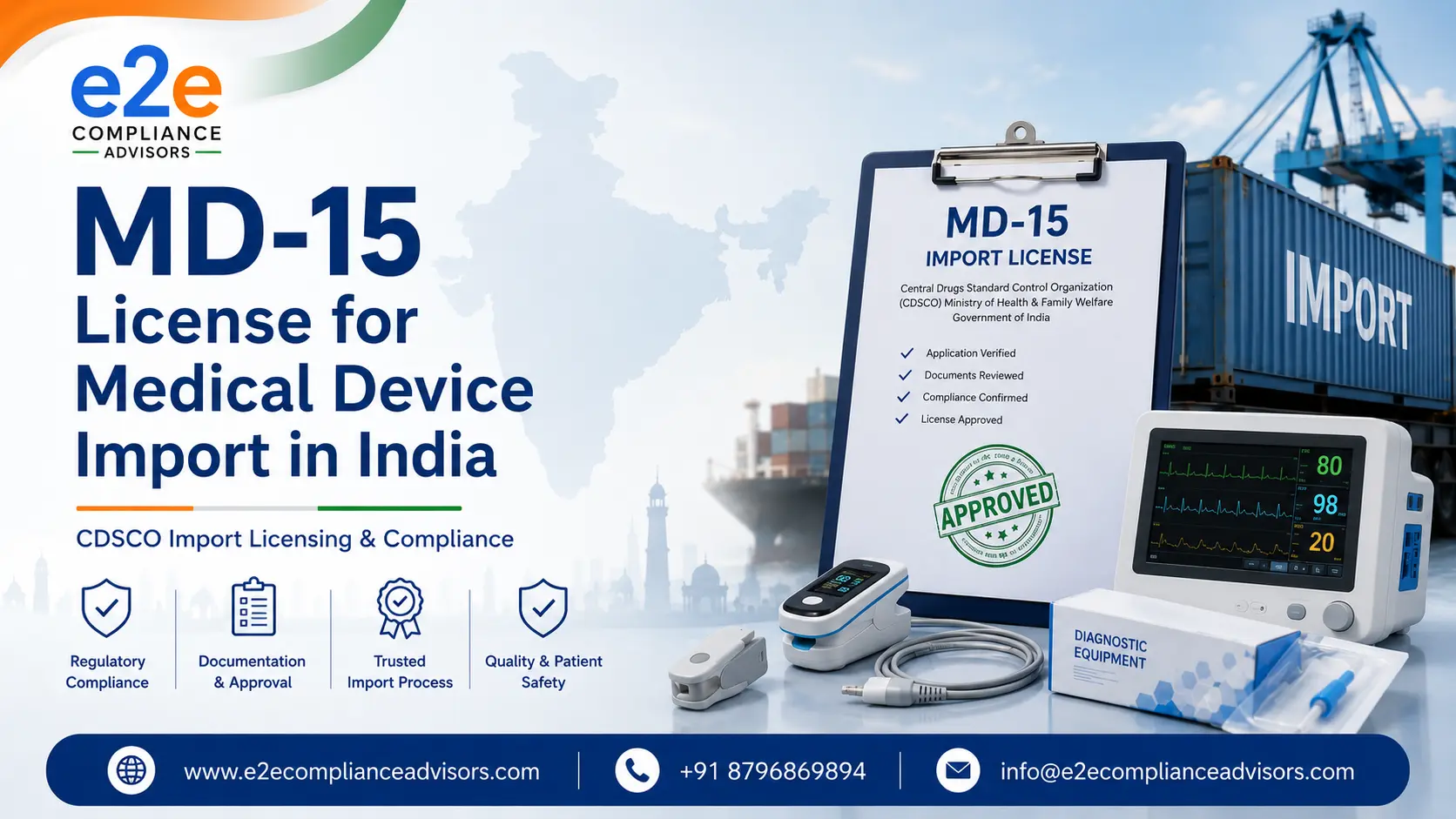 MD-15 License for Medical Device Import in India